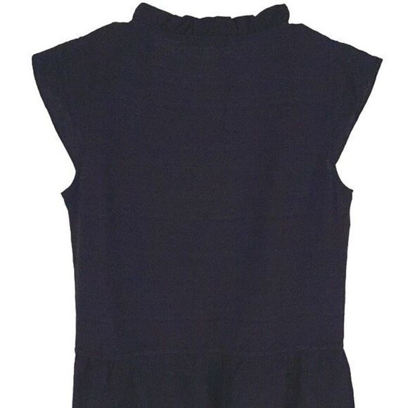 Acote Womens Ruffled Tie Neck Cap Sleeve Mini Fit & Flare Dress Black Size 0 (XS - Picture 4 of 9